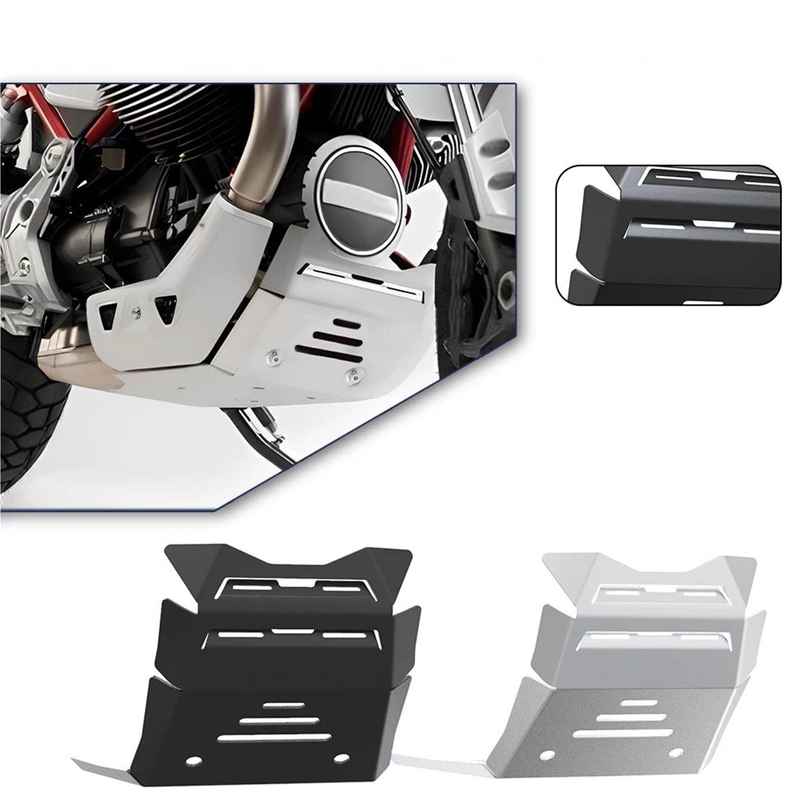 Amazon | スキッドプレートエンジン モト グッツィ V85TT 2019 2020